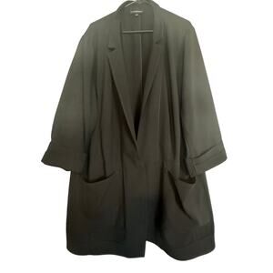 Lane Bryant One-Button Blazer -Women’s Size 26 - Black Tailored Career Jacket